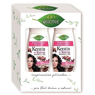 

BIONE COSMETICS Dárková sada Keratin + Kofein 520 ml