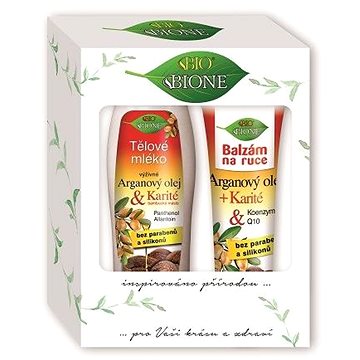 

BIONE COSMETICS Dárková sada Arganový olej + Karité 700 ml