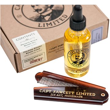 

CAPTAIN FAWCETT Gift Set Private Stock Beard Oil & Brush 50 ml