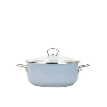 

BELIS Smaltovaný rendlík se skl. poklicí Premium šedý 16 cm, 1,25 l