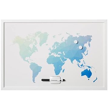 

VICTORIA "World Map" 40x60cm, bílý rám