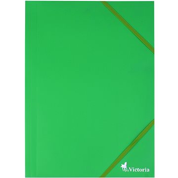 

VICTORIA A4 s gumičkou a chlopněmi, zelené