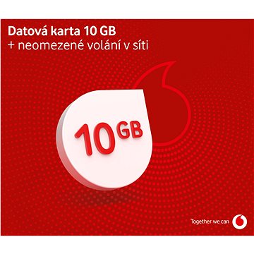 Vodafone datová karta - 10 GB dat - SIM karta