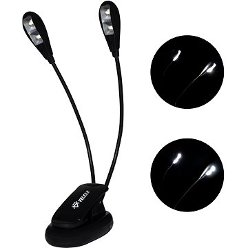 

Veles-X Music Stand and Reading Clip on Double LED Lamp