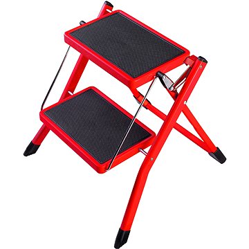 

VENBOS Schůdky ocelové MINI 2031 1x2 - červené, 150kg