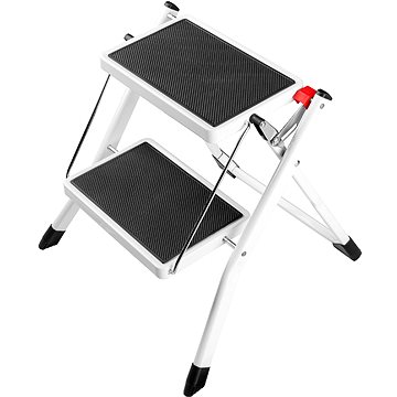 

VENBOS Schůdky ocelové MINI 2032 1x2 - bílé, 150kg
