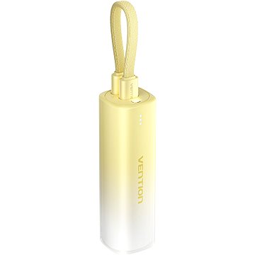 

Vention 5000mAh Power Bank (USB-C + Lightning) 20W Yellow Light Indicator Display Type