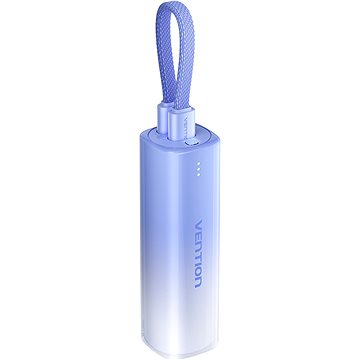 

Vention 5000mAh Power Bank (USB-C + Lightning) 20W Blue Light Indicator Display Type