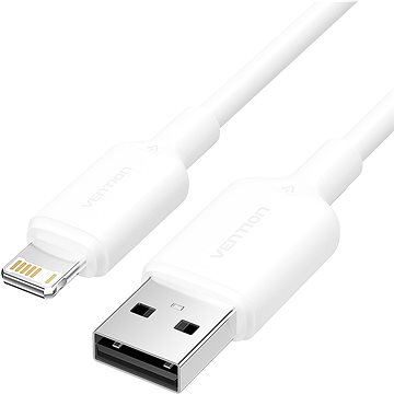 

Vention USB 2.0 Type-A Male to Lightning Male 2.4A Cable 2M White PVC Type
