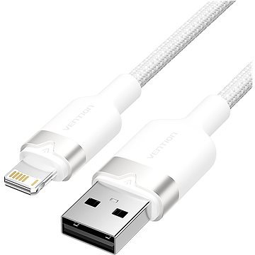 

Vention USB 2.0 Type-A Male to Lightning Male 2.4A Cable 1M White Aluminum Alloy Type
