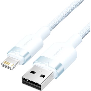 

Vention USB 2.0 Type-A Male to Lightning Male 2.4A Cable 1M Blue Aluminum Alloy Type
