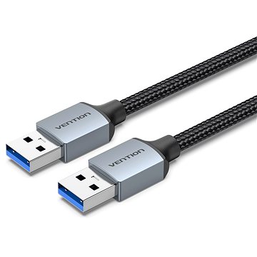 

Vention Cotton Braided USB 3.0 A Male to A Male Cable 2M Gray Aluminum Alloy Type