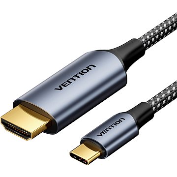

Vention Cotton Braided USB-C to HDMI-A 4K HD Cable 1M Gray Aluminum Alloy Type