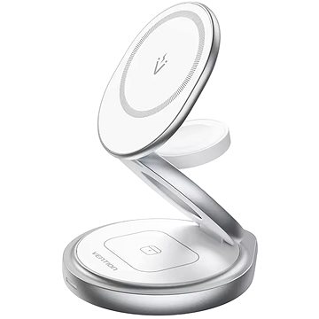 

Vention 3in1 360° Wireless Folding MagCharger, White