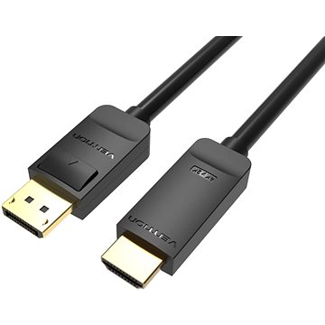 Vention 4K DisplayPort (DP) to HDMI Cable 3m Black - Video kabel