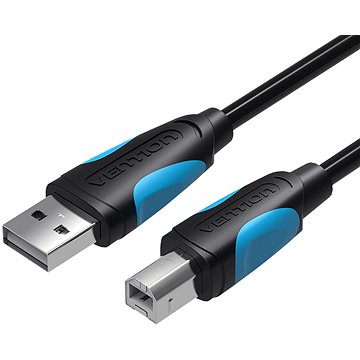 Vention USB-A -> USB-B Print Cable 5m Black - Datový kabel