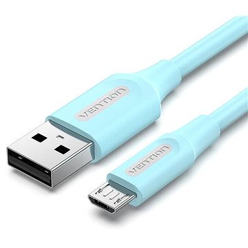 Vention USB 2.0 to Micro USB 2A Cable 2M Light Blue - Datový kabel