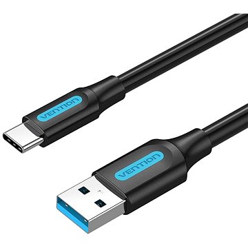 

Vention USB 3.0 to USB-C Cable 0.5M Black PVC Type