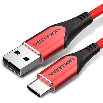 Vention Type-C (USB-C) <-> USB 2.0 Cable 3A Red 1m Aluminum Alloy Type - Datový kabel