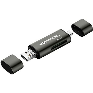 Vention USB 3.0 Multi-function Card Reader Gray Metal Type - Čtečka karet