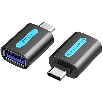 Vention USB-C (M) to USB 3.0 (F) OTG Adapter Black PVC Type - Redukce