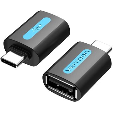 Vention USB-C (M) to USB 2.0 (F) OTG Adapter Black PVC Type - Redukce