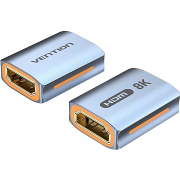 

Vention HDMI 2.1 Female to Female 8K Adapter Gray Aluminum Alloy Type
