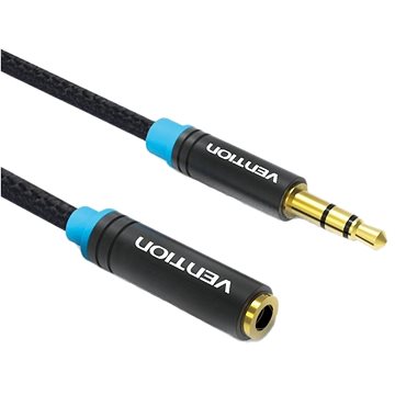 

Vention Cotton Braided 3.5mm Jack Audio Extension Cable 5m Black Metal Type
