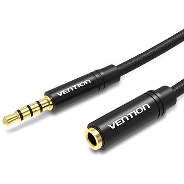 

Vention Cotton Braided 3.5mm Audio Extension Cable 5M Black Metal Type
