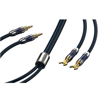 

Vention Dual Banana Plugs to Dual Spade Plugs Speaker Wire (Hi-Fi) 10M Blue