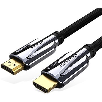 Vention HDMI 2.1 Cable 8K Nylon Braided 3m Black Metal Type - Video kabel