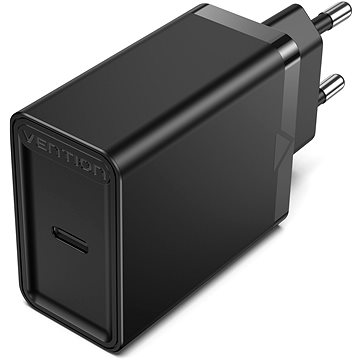 Vention 1-port USB-C Wall Charger (30W) Black - Nabíječka do sítě