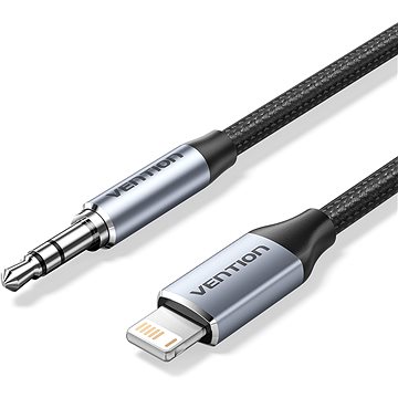 

Vention Cotton Braided Lightning Male to 3.5MM Male Cable 1.5M Gray Aluminum AlloyType