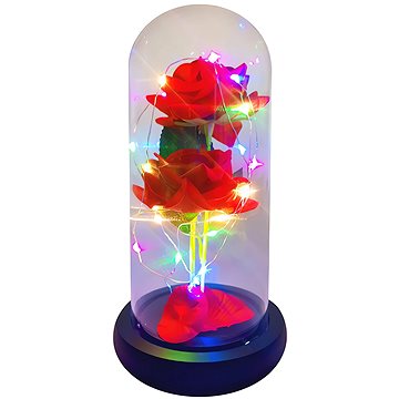 

Verk LED růže ve skleněné váze červená RGB 26111