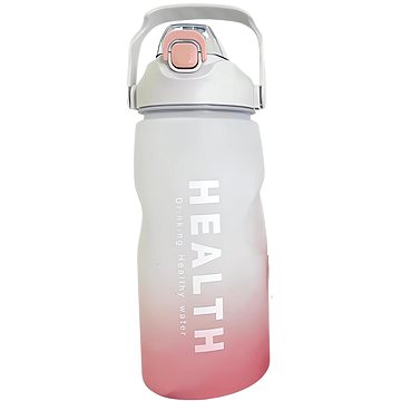 

Foxter 2572 Láhev na vodu s denním pitným režimem 1500 ml růžovobílá