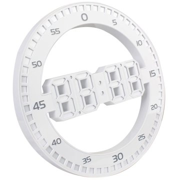 

Verk 27451 LED digitální nástěnné hodiny 3D, bílé
