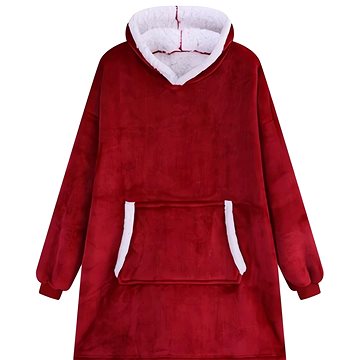 

Verk 24558 Televizní mikina s kapucí, oversize, červená