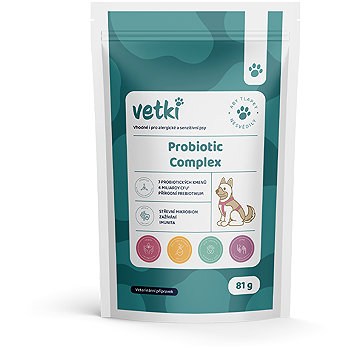 

vetki Probiotic Complex, Komplex probiotika a přírodní prebiotika 81 g