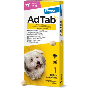 

AdTab 112 mg žvýkací tableta pro psy (2,5–5,5 kg) 1 ks