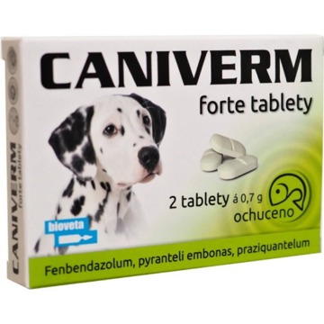 

Caniverm forte 0,7 g 2 tbl