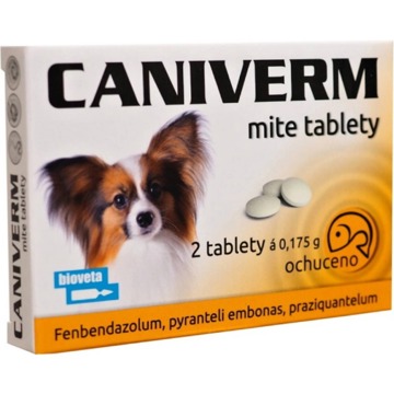 

Caniverm mite 0,175 g 2 tbl