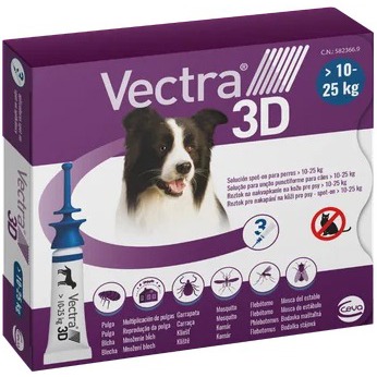 

Vectra 3D spot-on pro psy (10 - 25 kg) 3 × 3,6 ml