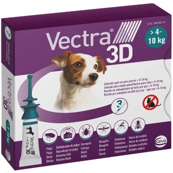 

Vectra 3D spot-on pro psy (4 - 10 kg) 3 × 1,6 ml
