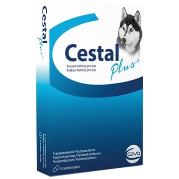 

Cestal Plus 50/144/200 žvýkací tableta pro psy 8 tbl