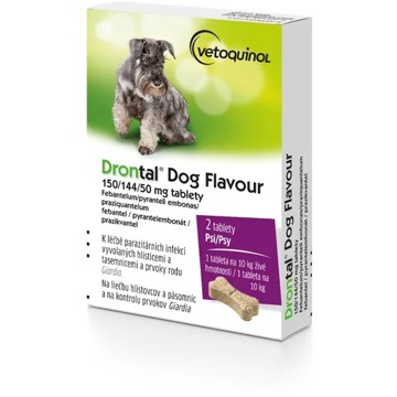 

Drontal Dog Flavour 150/144/50 mg pro psy 2 tbl