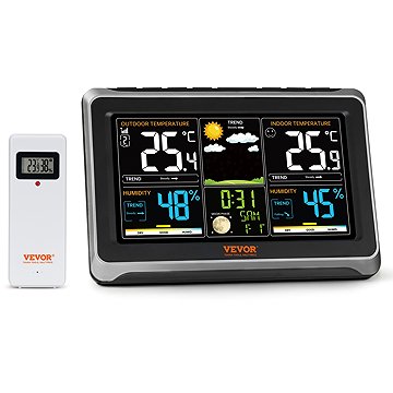 

Vevor 7-in-1 Weather Station Indoor Outdoor 7,5"