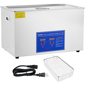 

Vevor Ultrazvukový čisticí stroj z nerezové oceli, digitální ohřívač s časovačem 30 l / 600 W