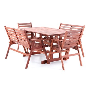 

V-GARDEN Set zahradního nábytku MONROO COMBI 6 1stůl+2lavice+2křesla