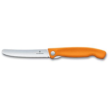 

Victorinox skládací svačinový nůž Swiss Classic, oranžový, vlnkované ostří 11cm