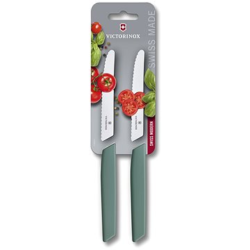 

Victorinox Swiss Modern Sada 2 nožů na rajčata šalvějově zelená